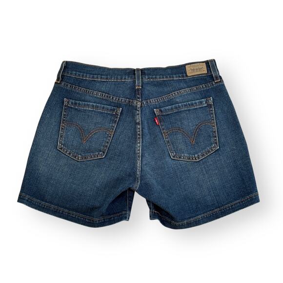 Levi’s 515 Denim Shorts Womens Size 6 Medium Wash Stretch 5" Inseam Preppy Y2K - Picture 6 of 9